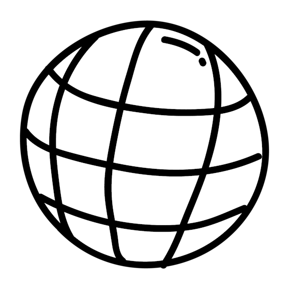 website globe icon