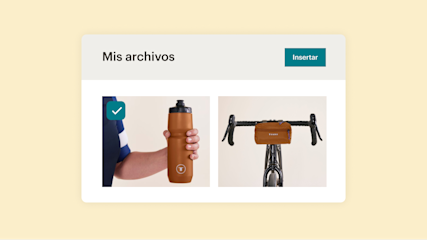 Importar imágenes de productos al Gestor de contenido de Mailchimp.