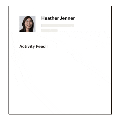 Gif of profile activity feed