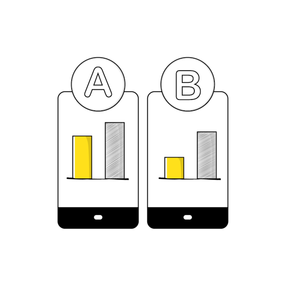 A/B testing social media