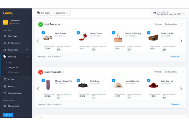 Glew helps you generate more revenue, cultivate loyal customers and optimize product strategy.