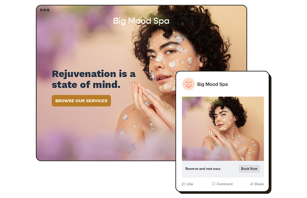 Image of Instagram post and email