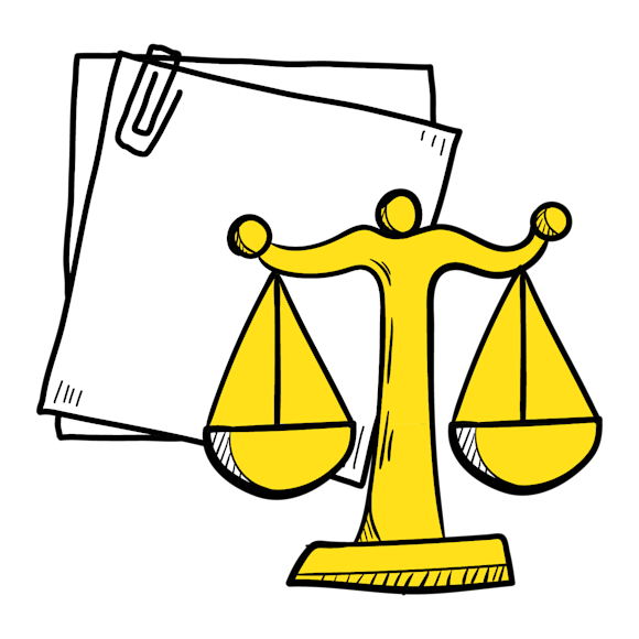 scale and sheets of paper