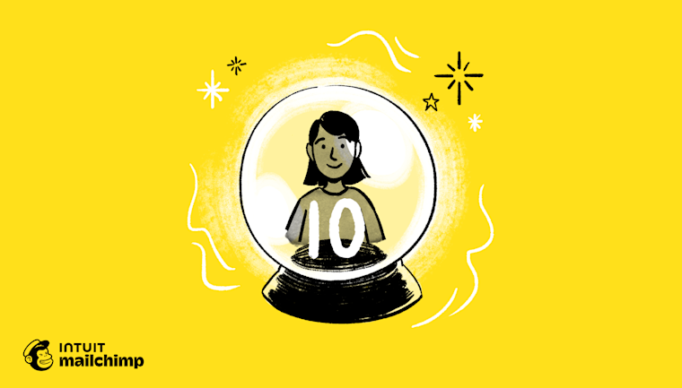 customer in a globe with the number 10