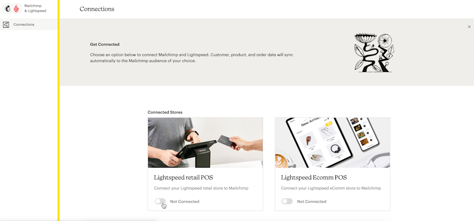 Lightspeed Connection page