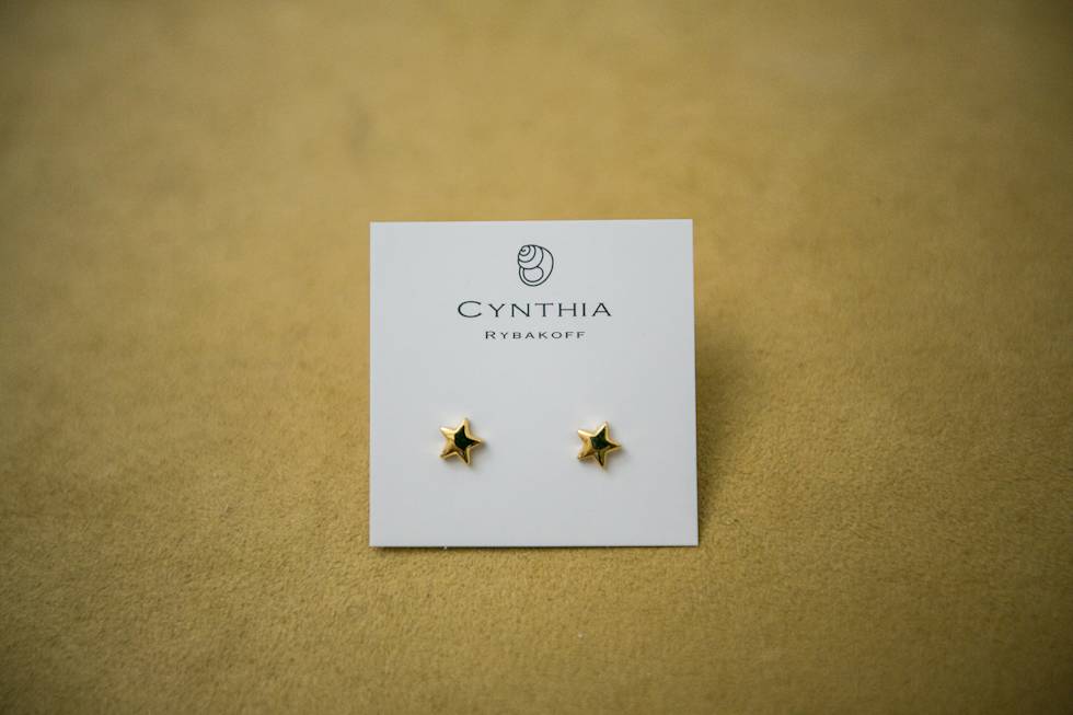A pair of earrings from Cynthia Rybakoff