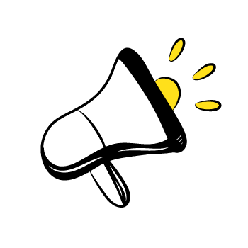 sell services online - megaphone illustration