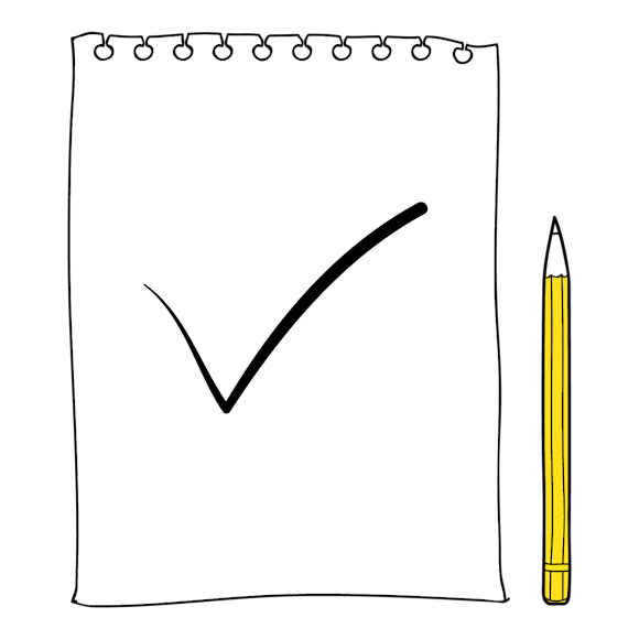 piece of paper with pencil 