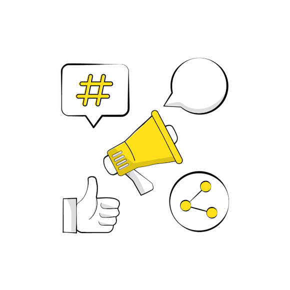 Icons of different social signals