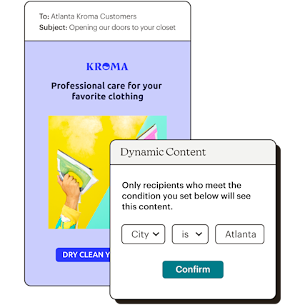 Dynamic Content Choosing Your Target Audience Abstract UI