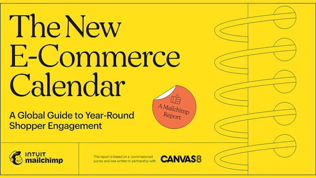 Image shows the cover of the report, The New E-Commerce Calendar, A Global Guide to Year-Round Shopper Engagement