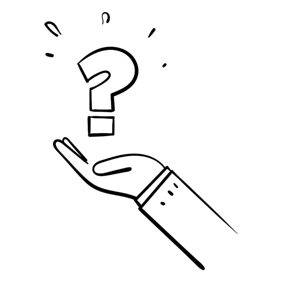 hand holding question mark