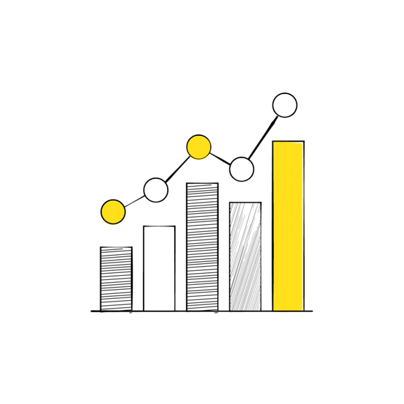 graph representing CRM analytics