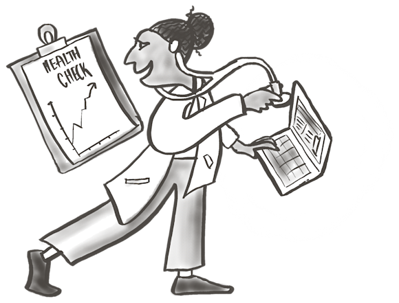 Doctor monitoring website health