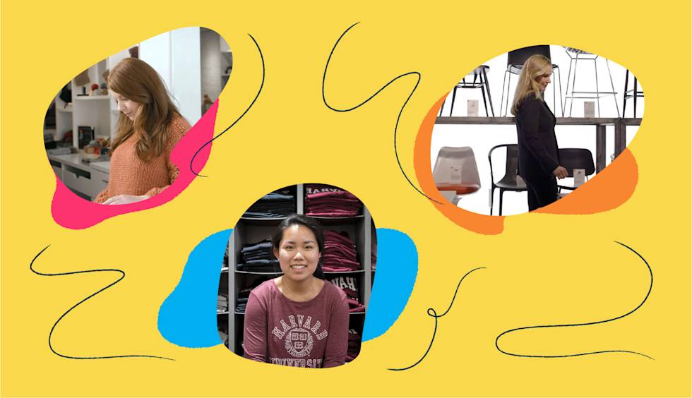 Kristen Lambert of Third Piece, Lekker Home founder Natalie van Dijk, and Christi Lee, marketing manager for The Harvard Shop