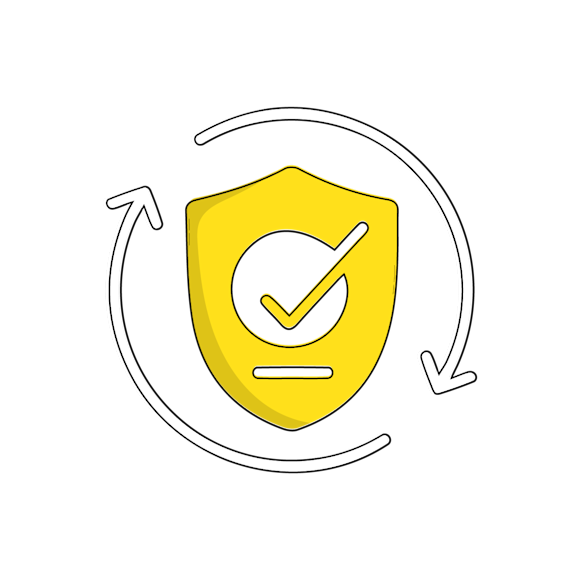 Badge with check mark