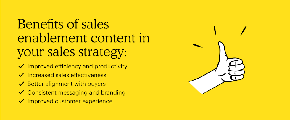 Benefits of sales enablement content in your sales strategy