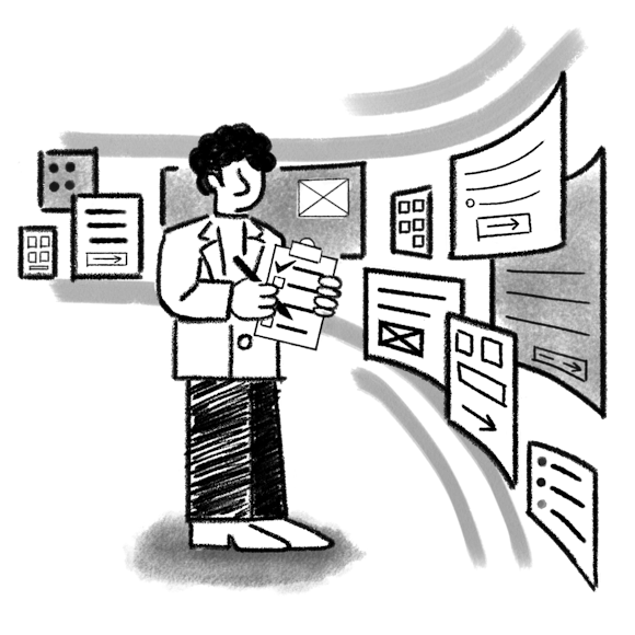 man with a checklist