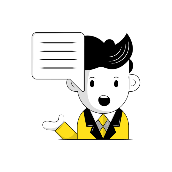 Person giving an elevator pitch