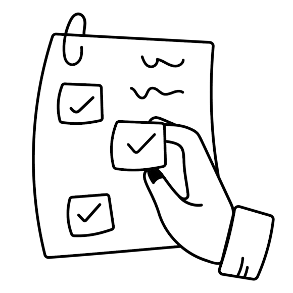 list with checkmarks