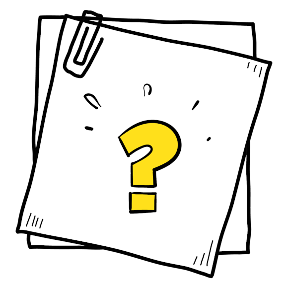 Graphic of a piece of paper with a question mark on it