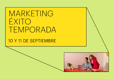 Banner para la temporada de éxito de marketing 2024