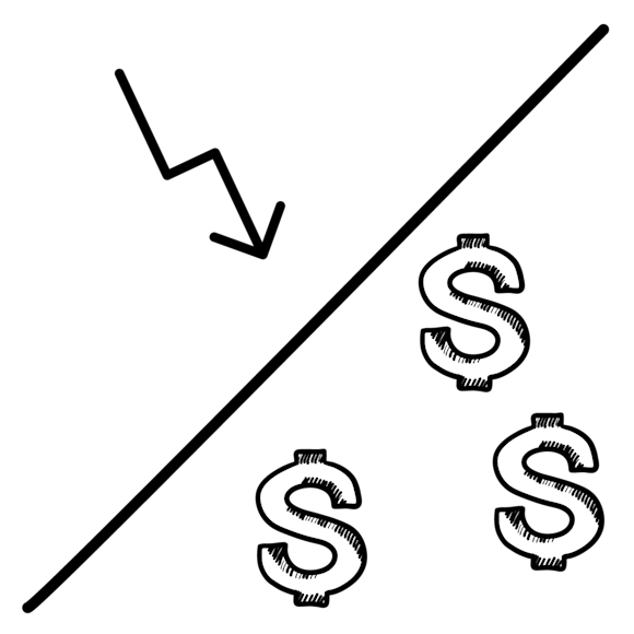 Graphic of debt-to-equity ratio