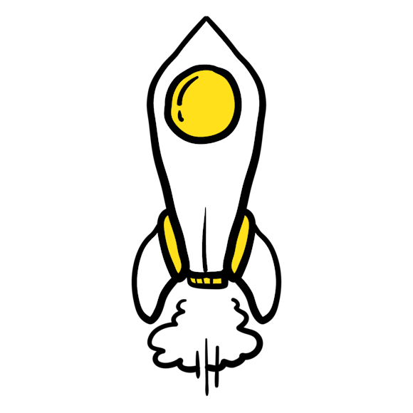 Graphic of rocket 