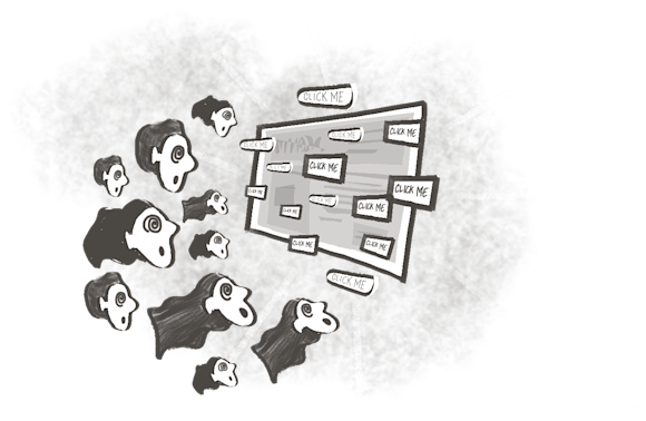 Users having to make many choices in UX