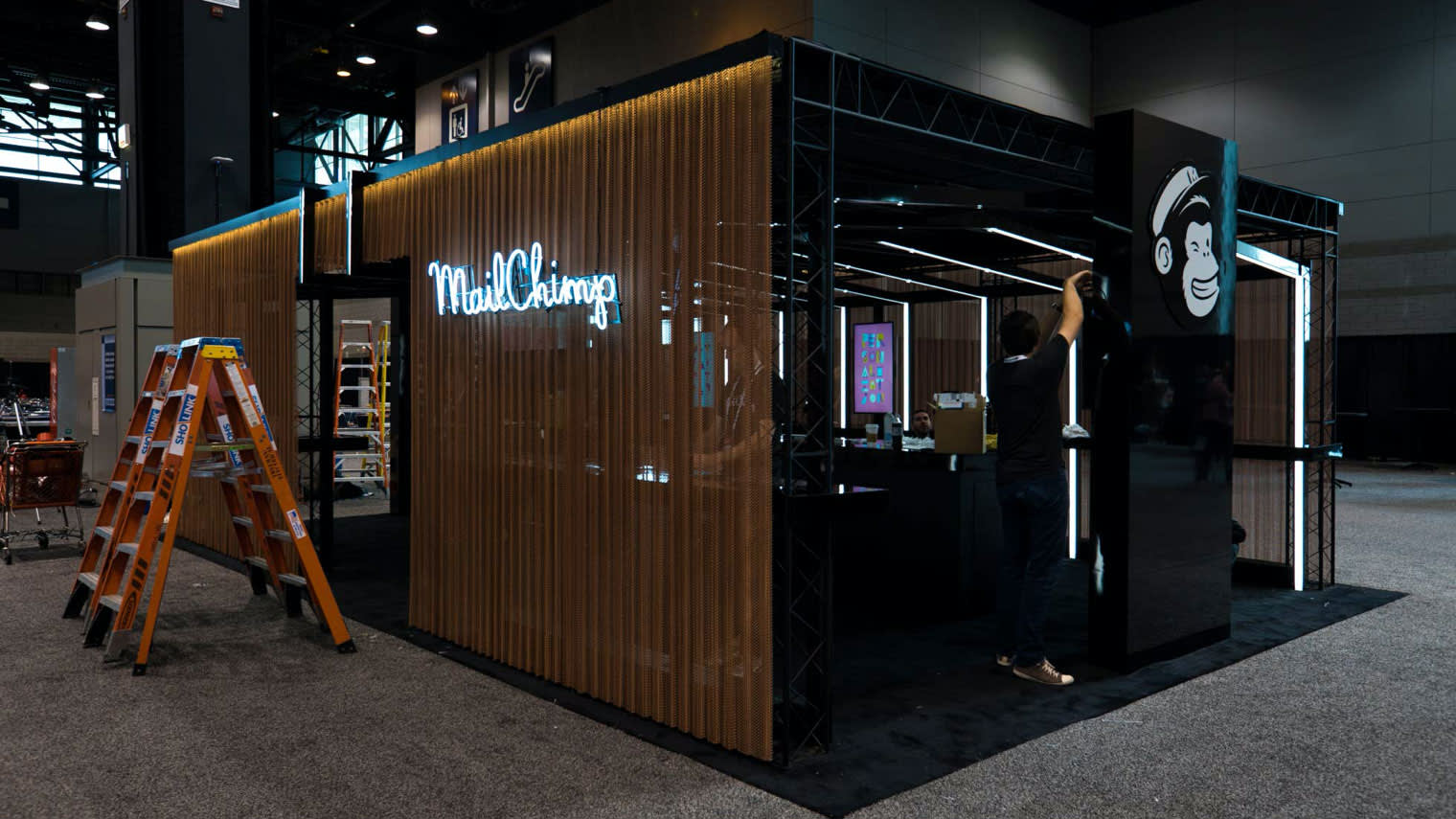 A Mailchimp booth