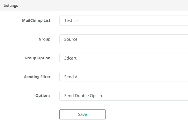 Mailchimp App For 3dcart_2