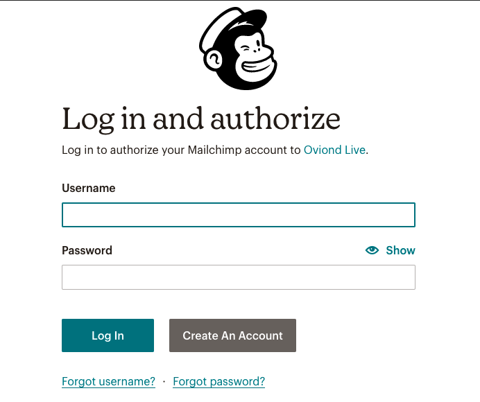 Asset 2 - Oviond Integration - Effortlessly authorize your Mailchimp account with Oviond