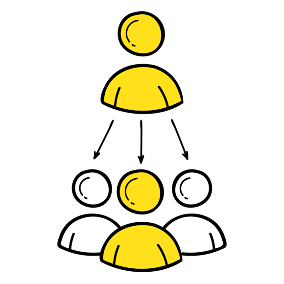 Illustration of organizational structure