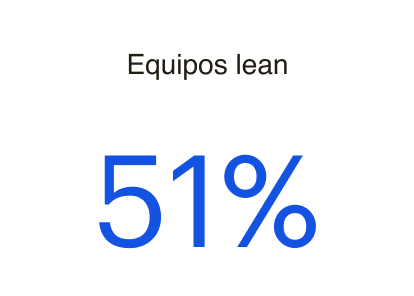 Equipos <em>lean</em>
51%