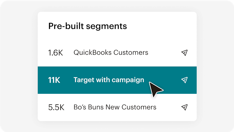 Abstract and simplified illustration representing the Mailchimp Segmentation feature