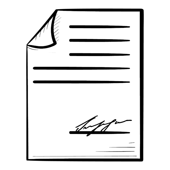 Graphic of a document