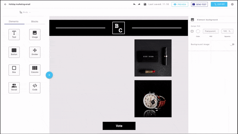 Gif of Chamaileon Real-time editor