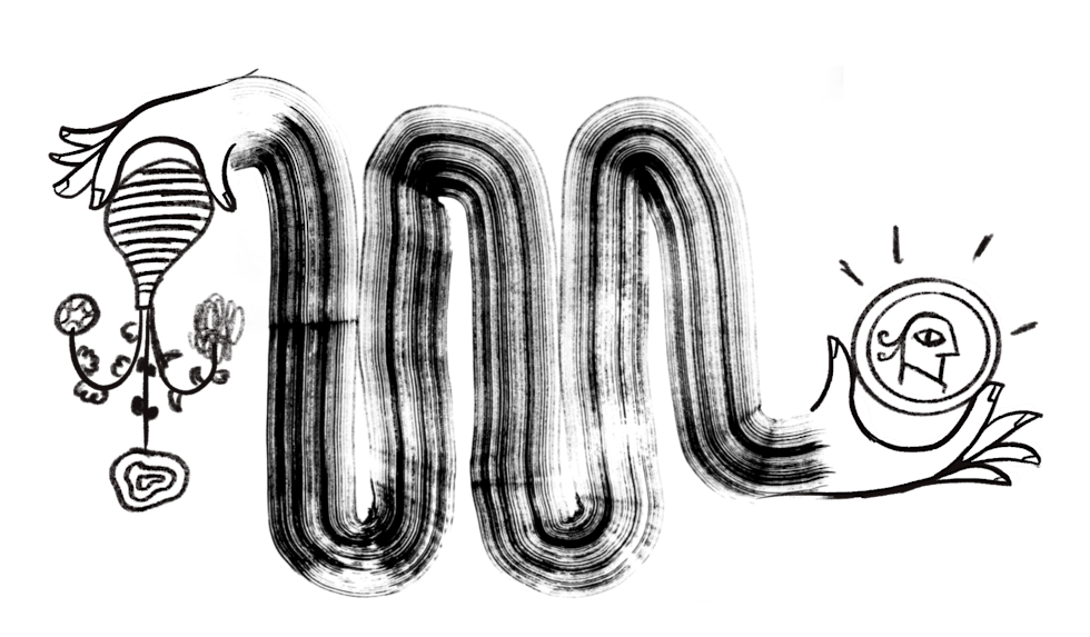 Doodle of turning old products into new money.