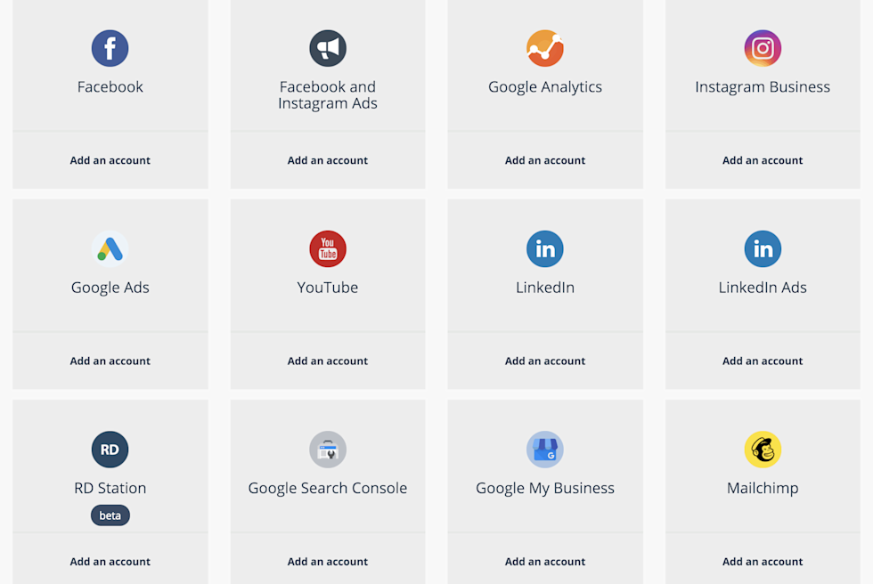 Image of different integration apps. 