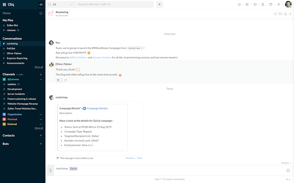 Image of campaign summaries