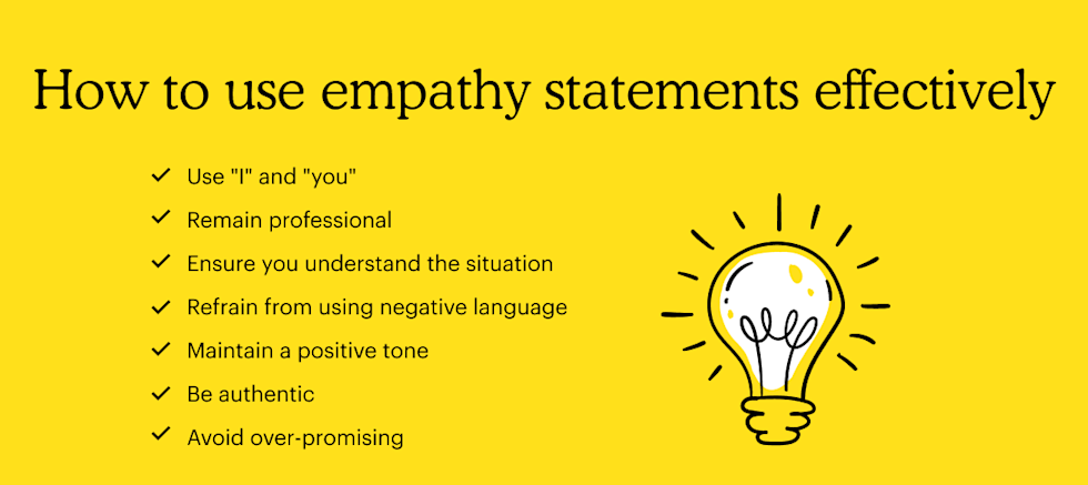 How to use empathy statements effectively