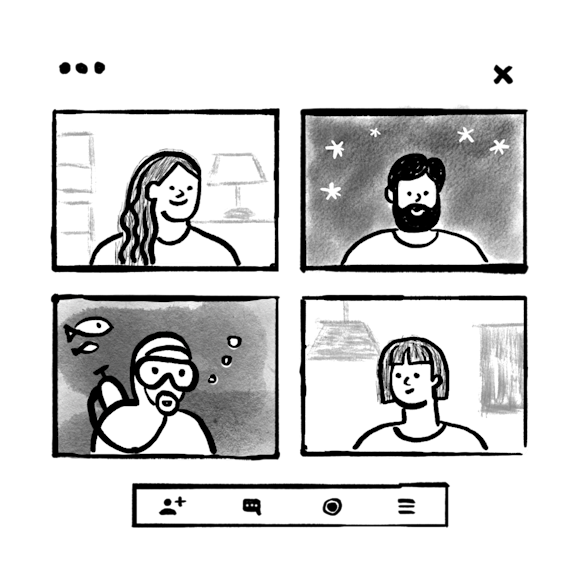 People on a video chat